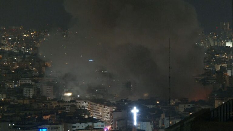 israel-bombardeia-alvos-do-hezbollah-no-sul-de-beirute